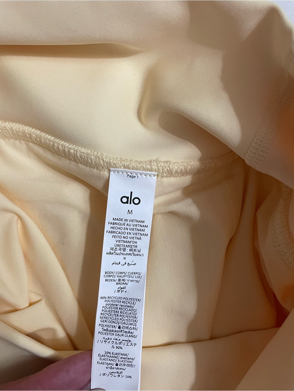 Alo Yoga NWT Grand Slam Tennis Skirt Shorts Underneath Candlelight Yellow Size M - Picture 9 of 9